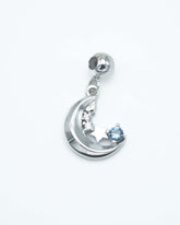 CHARM SELENE PLATA - NIEVE-Charms